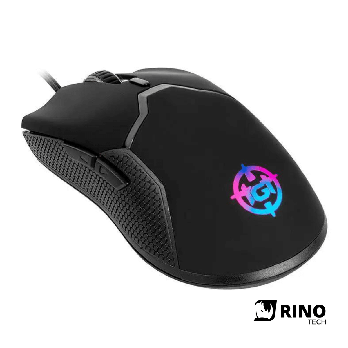 Mouse Gamer TGT Bizon S, Rainbow RGB, 8400DPI, 6 Botoes, Preto, TGT-BIZ-S-RBW - Rino Tech