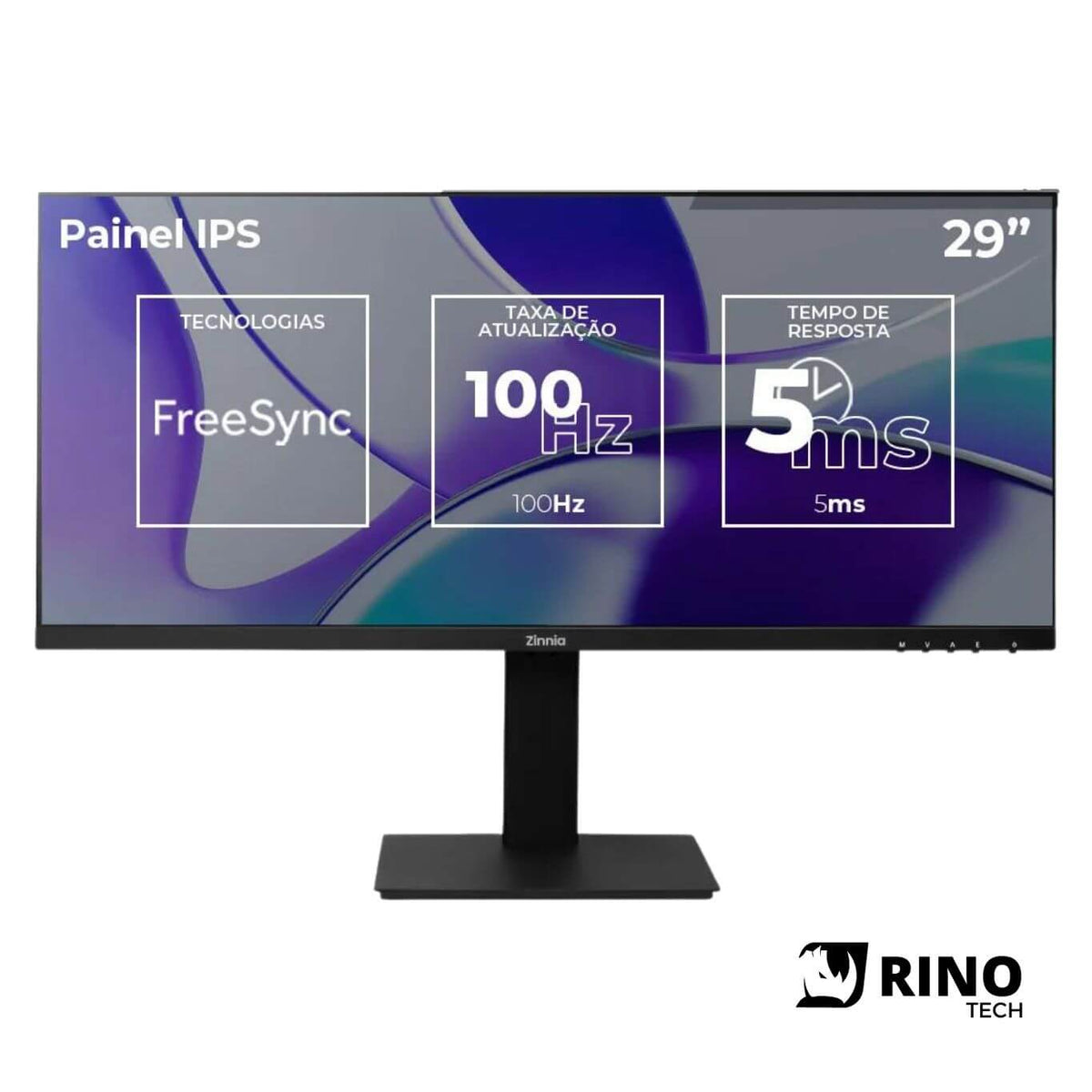 Monitor Zinnia Pegasi Pro UW29, 29 Pol, IPS, WFHD, 100 sRGB, 100 Hz, FreeSync, HDMI/DP, ZNO-PGSIPRO-BL01 - Rino Tech