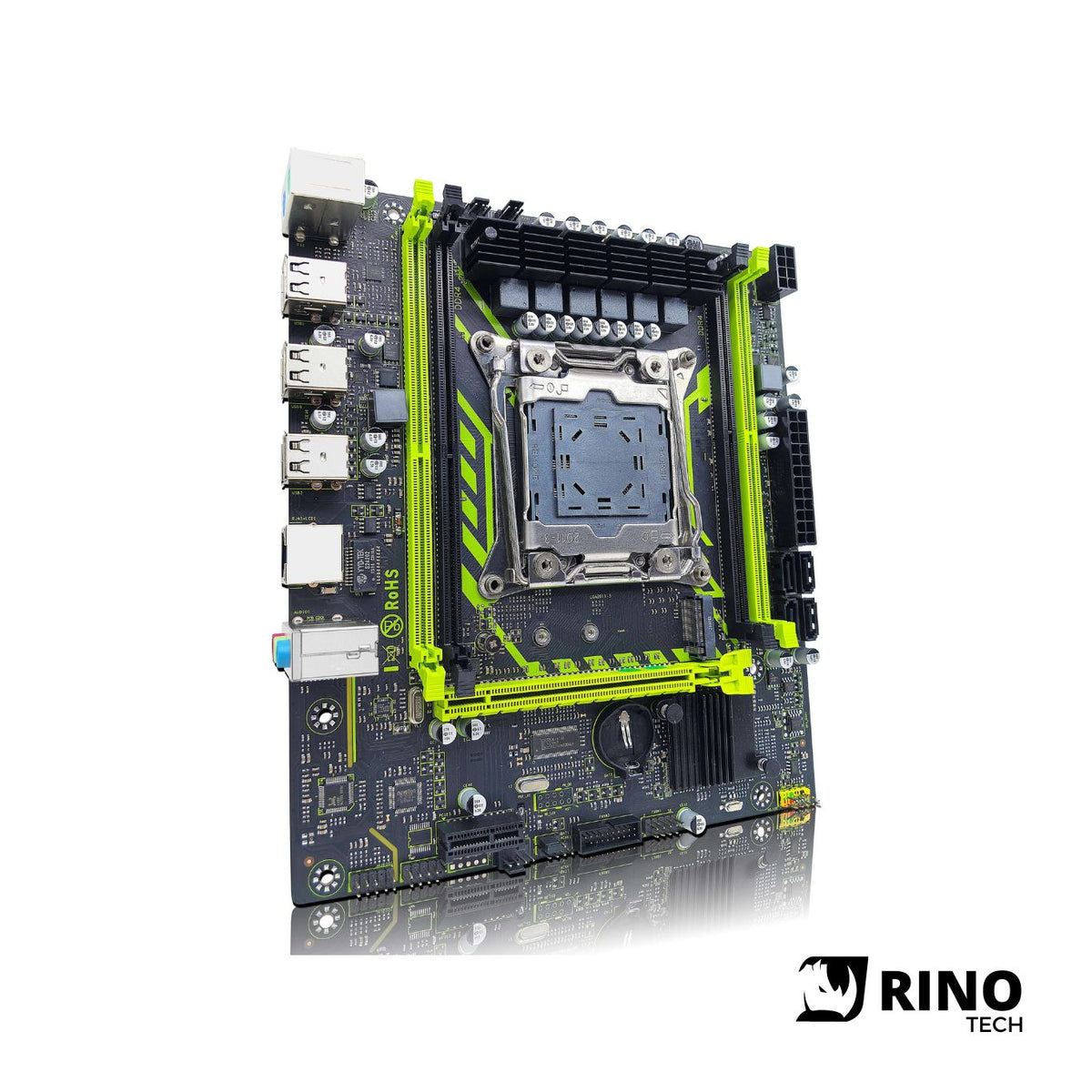 Placa Mãe ZSUS X99-8D4, DDR4, Intel LGA2011-3, Chipset HM55, M.2 NVMe - Rino Tech