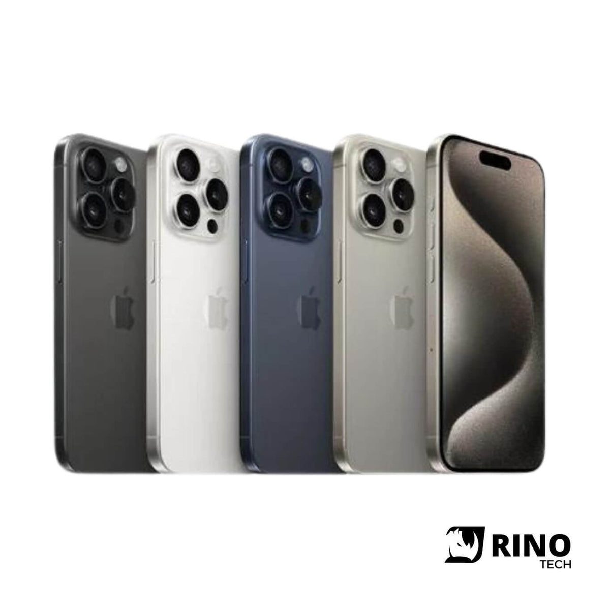 IPhone 15 Pro Max Apple, 256GB, 512GB, A16 Bionic, Tela OLED 6.7", Câmera Tripla 48MP, 5G, Face ID, NFC, IP68, IP69K, 4300mAh - Rino Tech